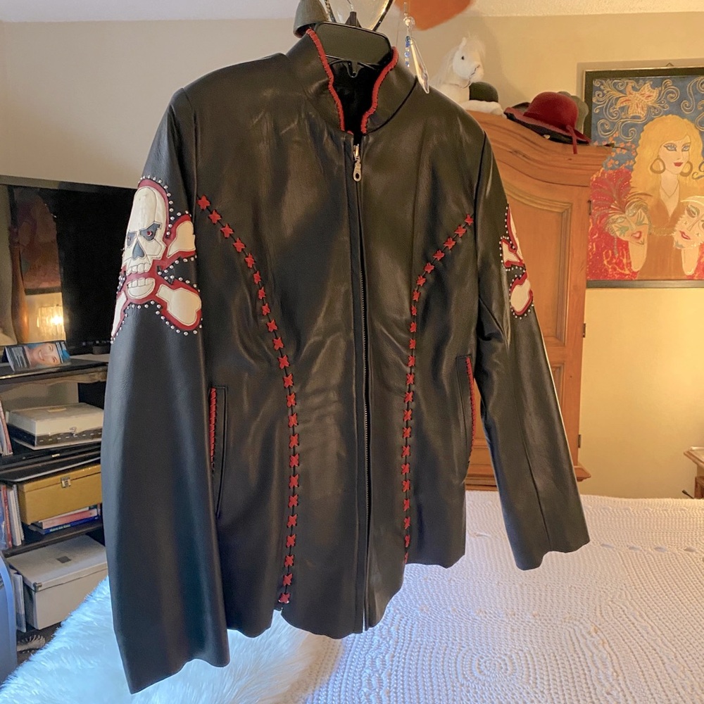 “Tribe”soft real leather unique jacket 😁